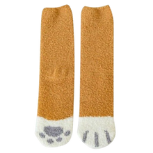 Load image into Gallery viewer, Cat paw winter socks