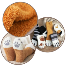 Load image into Gallery viewer, Calcetines de invierno patitas de gato - Ozerty