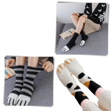 Load image into Gallery viewer, Calcetines de invierno patitas de gato - Ozerty