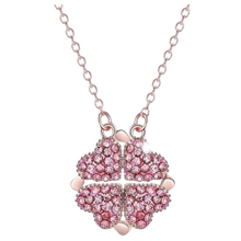 Load image into Gallery viewer, Collar Corazón Trébol 4 Hojas Ajustable - Ozerty