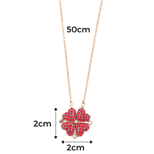 Load image into Gallery viewer, Collar Corazón Trébol 4 Hojas Ajustable - Ozerty