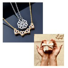 Load image into Gallery viewer, Collar de cuatro hojas en forma de corazón - Ozerty