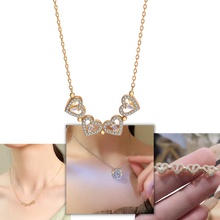 Load image into Gallery viewer, Collar de cuatro hojas en forma de corazón - Ozerty