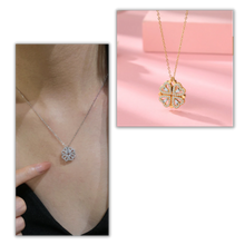 Load image into Gallery viewer, Collar de cuatro hojas en forma de corazón - Ozerty