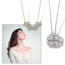 Load image into Gallery viewer, Collar de cuatro hojas en forma de corazón - Ozerty