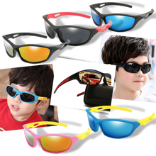 Load image into Gallery viewer, Gafas de sol deportivas polarizadas para niños con correa - Ozerty
