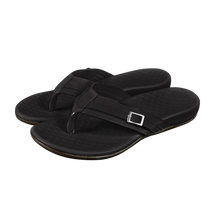 Load image into Gallery viewer, Sandalias ortopédicas con tiras ajustables -Negro - Ozerty