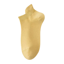 Load image into Gallery viewer, Calcetines tobilleros transpirables de algodón
-Amarillo leche/EU35-40/UK4-6/US5-7 - Ozerty