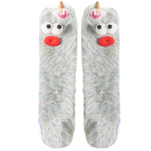 Load image into Gallery viewer, Calcetines de terciopelo -Gris - Ozerty