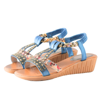 Load image into Gallery viewer, Elegantes sandalias ortopédicas Boho
-Azul/EU35/UK2/US4.5Azul/EU36/UK3/US5.5Azul/EU37/UK4/US/6.5Azul/EU38/UK4.5/US7Azul/EU39/UK5.5/US8Azul/EU40/UK6/US8.5Azul/EU41/UK7/US9.5 - Ozerty