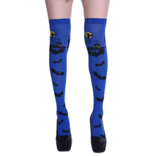 Load image into Gallery viewer, Calcetines de compresión para Halloween -Murciélagos y luna - Ozerty