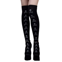 Load image into Gallery viewer, Calcetines de compresión para Halloween -Calavera oscura - Ozerty