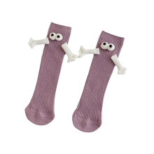 Load image into Gallery viewer, Calcetines con manitas magnéticas
-Morado/Talla única - Ozerty