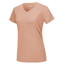 Load image into Gallery viewer, Camiseta de refrigeración instantánea para mujer con cuello de pico
-Albaricoque - Ozerty