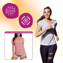 Load image into Gallery viewer, Camiseta de refrigeración instantánea para mujer con cuello de pico
- Ozerty