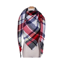 Load image into Gallery viewer, Bufanda de cashmere con tacto de lana de angora y diseño tartán
-Zagreb - Ozerty