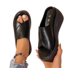 Load image into Gallery viewer, Sandalias de tacón ortopédicas con amortiguación -Negro/EU35/UK2/US4.5Negro/EU36/UK3/US5.5Negro/EU37/UK4/US6.5Negro/EU38/UK4.5/US7Negro/EU39/UK5.5/US8Negro/EU40/UK6/US8.5 - Ozerty