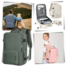 Load image into Gallery viewer, Mochila de viaje impermeable con carga USB
- Ozerty