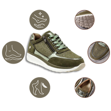 Load image into Gallery viewer, Zapatillas con cuña y cristales strass
- Ozerty