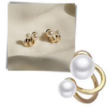 Cargar imagen en el visor de la galería, Pendientes de perlas vintage - Ozerty
