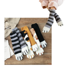 Load image into Gallery viewer, Calcetines de invierno patitas de gato - Ozerty
