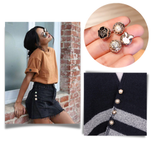 Load image into Gallery viewer, Elegantes broches de botón sin costura

 - Ozerty
