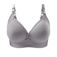 Load image into Gallery viewer, Sujetador push-up de talla grande sin aros
 -Gris/SGris/MGris/LGris/XLGris/XXL - Ozerty
