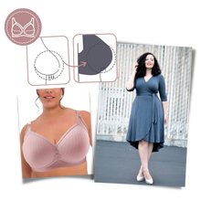 Load image into Gallery viewer, Sujetador push-up de talla grande sin aros
 - Ozerty
