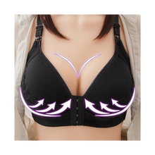 Load image into Gallery viewer, Sujetador push up sin aros para tallas grandes

 -Encaje negro - Ozerty
