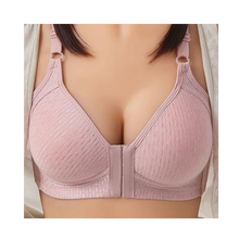 Load image into Gallery viewer, Sujetador push up sin aros para tallas grandes

 -Algodón piqué rosa pastel - Ozerty
