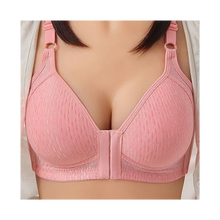 Load image into Gallery viewer, Sujetador push up sin aros para tallas grandes

 -Algodón piqué rosa  - Ozerty
