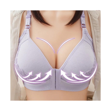 Load image into Gallery viewer, Sujetador push up sin aros para tallas grandes

 -Encaje morado claro - Ozerty
