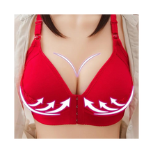 Load image into Gallery viewer, Sujetador push up sin aros para tallas grandes

 -Encaje rojo - Ozerty
